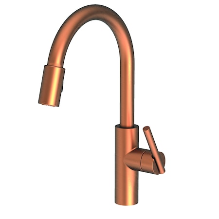 Newport Brass Pull-Down Kitchen Faucet in Antique Copper 1500-5103-08A